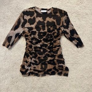 GANNI leopard size S top
